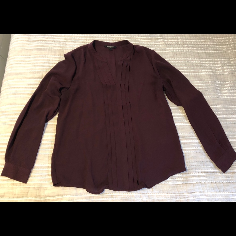 Banana Republic Burgundy Blouse